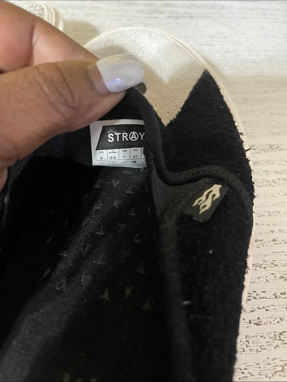 Men’s Black and White Slip-On Mule Sneakers